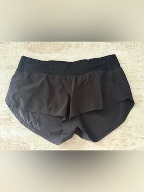 Lululemon Speed Up Shorts 2.5” Low Rise Size 6 Black